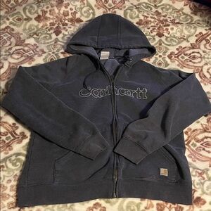 Carhartt Charcoal Full-Zip Hoodie